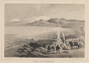 1855年电报山的Hakodadi 作者 威廉·约瑟夫·海涅