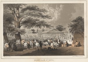 1855年纳帕市场 作者 威廉·约瑟夫·海涅