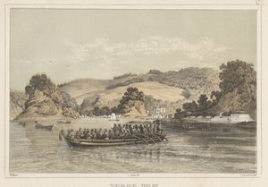 To-Ri-Ga-Sa-Ki，Yedo Bay，1855 作者 威廉·约瑟夫·海涅