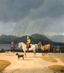 泰格纳西河上的骑手，1832年 作者 威廉·科贝尔·里特·冯