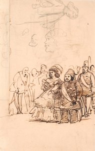 土耳其王子 Mehemet Aly 作为丹纳伯爵夫人的骑兵访问哥本哈根，1859 年 5 月 作者 威廉·马斯特兰德
