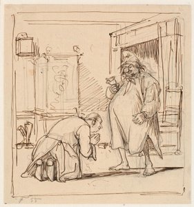 Peder Paars 第 1 册第 4 首歌曲。佩尔-德格恩害怕法警 作者 威廉·马斯特兰德