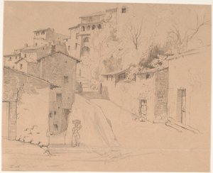 Via Piave med La Porta Su i Olevano Romano 作者 威廉·马斯特兰德