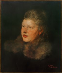 Blondine mit Pelz 作者 威廉·特吕布纳