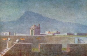 古城堡的城墙上（彩色石版画） 作者 威廉·韦斯特霍芬