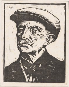 一个身份不明的男人的肖像 作者 Willem Adrianus Grondhout（艺术家签名）