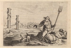 海王星和海格力斯之柱，1634年。