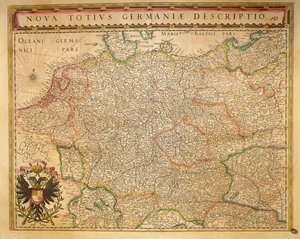 德国Hodierna，来自阿姆斯特丹Willem Bleau的Theatrum Orbis Terrarum。 作者 威廉·布劳