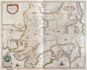 从伊朗到西藏，从印度北部到缅甸，载于威廉-布劳的 "Theatrum Orbis Terrarum, sive Atlas Novus"，阿姆斯特丹 作者 威廉·布劳