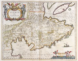 伊斯特拉，阿姆斯特丹 Willem Blaeu 的 "Theatrum Orbis Terrarum, sive Atlas Novus "中 作者 威廉·布劳