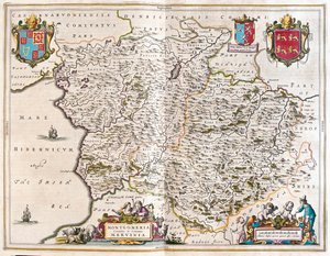 蒙哥马利和梅里奥内斯，载于威廉-布劳著《新地图册》（Theatrum Orbis Terrarum, sive Atlas Novus），阿姆斯特丹 作者 威廉·布劳