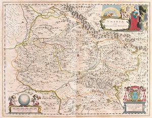 意大利翁布里亚，阿姆斯特丹 Willem Blaeu 绘制的 "Theatrum Orbis Terrarum, sive Atlas Novus "中
