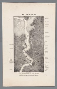 斯海尔德河从巴斯堡到安特卫普的河道，1832 年
从安特卫普到巴斯的斯海尔德河（物体上的标题） 作者 弗兰斯·布法恩·佐南