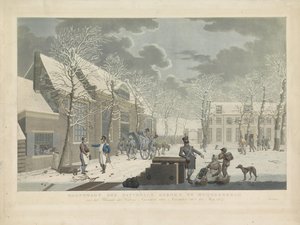 穆德伯格国民警卫队队长，1813-1814 年 1813 年 11 月至 1814 年 5 月，纳尔登堡垒 Blocade 的 Muijderberch 国家花园的主要守卫（物品上的标题） 作者 威廉·亨德里克·霍格卡默（归因于）