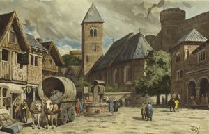 街景，荷兰，10世纪