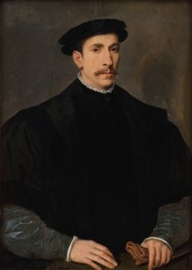 一个人的画像 作者 彼得·詹斯（Pieter Jansz）。普尔布斯
