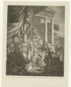荷兰与法国结盟的寓意表现，1795 年
荷兰恢复自由与法国结盟（物体上的标题） 作者 威廉·科克