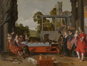 露台上的快活公司，1616-17