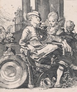 恋爱中的情侣：卢塞勒和阿斯卡格尼斯，1616年。