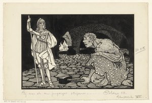 起居室中的男子、妇女和儿童 作者 Willem Pothast（艺术家签名）