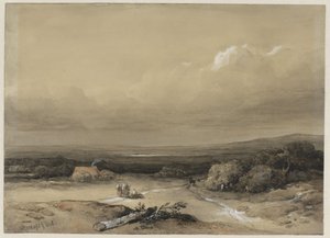景观 作者 Willem Roelofs (I)（艺术家签名）