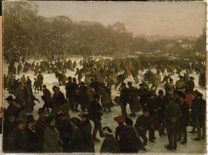 在Haagse Bos滑冰 作者 威廉·特伦