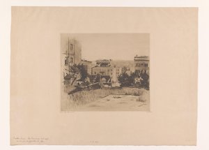 旧金山萨特街景观 旧金山萨特街（原标题） 作者 Willem Witsen（艺术家签名）