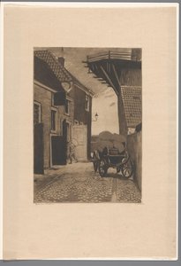 Wijk bij Duurstede 的 Molensteeg 景观 作者 Willem Witsen（艺术家签名）