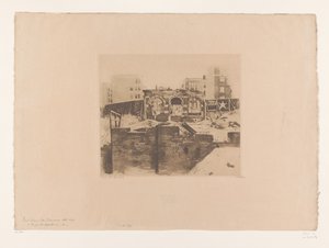 旧金山蓬街废墟景观
旧金山蓬街（原标题） 作者 Willem Witsen（艺术家签名）