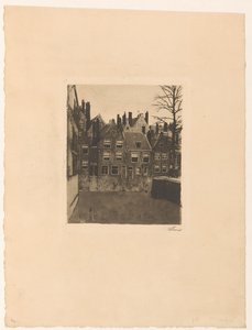 鹿特丹的格罗嫩达尔 作者 Willem Witsen（艺术家签名）