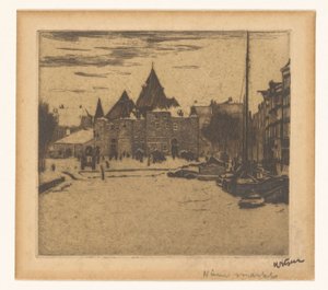 阿姆斯特丹新市场
新市场（物品上的标题） 作者 Willem Witsen（艺术家签名）