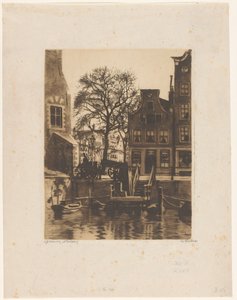 阿姆斯特丹 Montelbaan 塔大修 作者 Willem Witsen（艺术家签名）