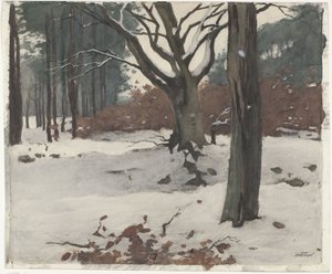 雪中​​的树木 作者 威廉·阿诺杜斯·维特森