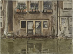 阿姆斯特丹的Haus an einer Gracht（阿姆斯特丹运河上的房屋） 作者 威廉·阿诺杜斯·维特森