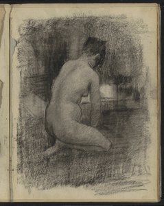 室内跪着的女性裸体 作者 威廉·阿诺杜斯·维特森
