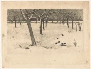 有鸟的雪地果园 作者 威廉·阿诺杜斯·维特森