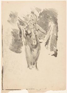 站着擦干身体的裸女 作者 威廉·阿诺杜斯·维特森