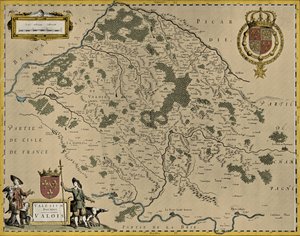 瓦卢瓦地图 作者 威廉和琼 (1596 1673) 布劳