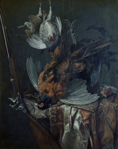 静物与死亡游戏（布面油画） 作者 威廉·范·阿尔斯特