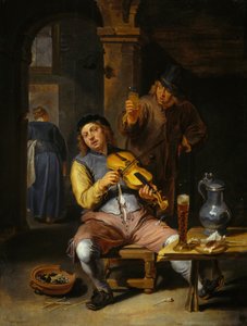 盲人提琴手》，1637-1677。 作者 威廉·范·赫普