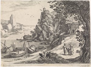 驱逐夏甲和以实玛利的风景画
意大利风景（系列名称） 作者 威廉·范尼兰特 (II)