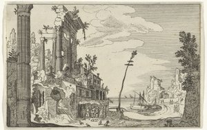 Romeinse ruïnes bij de zee Romeinse ruïnes en kustlandschappen (serie 1) (series title) 作者 克拉斯·扬斯。维舍尔 (II)