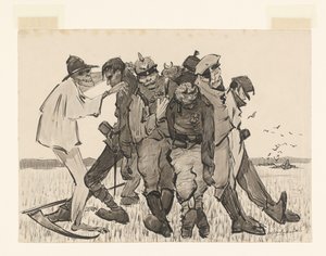 收获 1918 年现代玉米穗（实物上的原标题） 作者 Willem van Schaik（艺术家签名）