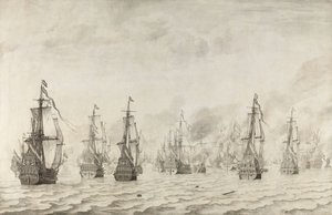 敦刻尔克海战
1639年2月18日敦刻尔克附近与西班牙人的海战