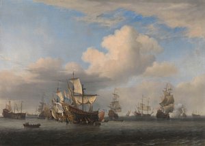 四天战役后被俘的英国船只
1666 年 6 月 11-14 日四日战役后，被俘船只 "Swiftsure "号、"Seven Oaks "号、"Loyal George "号和 "Convertine "号被带入戈尔雷塞孔：第二次英国海战插曲