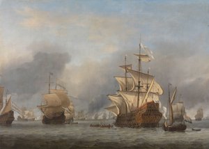 皇家王子号被俘
1666 年 6 月 13 日，在 1666 年 6 月 11-14 日的四天海战中，英国海军将领的 "皇家王子 "号军舰被俘：第二次英国海战（1665-67 年）中的插曲