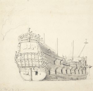 Ijlst "肖像（1653 年），约 1665 年（石墨，灰水彩）