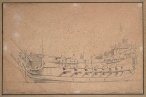 游戏奖》，约 1689 年（石墨、灰水彩）