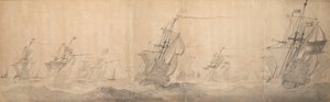 荷兰舰队在北弗里斯兰群岛沿岸肆虐 9 [OS] / 1658 年 10 月 19 日 作者 威廉·范·德·维尔德·韦尔德