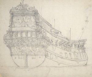 希尔弗瑟姆号 "肖像，约 1655 年（石墨）